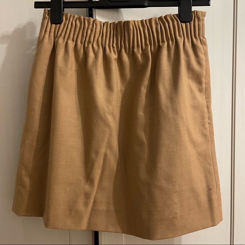 J. Crew sidewalk skirt wool blend sand brown size 4